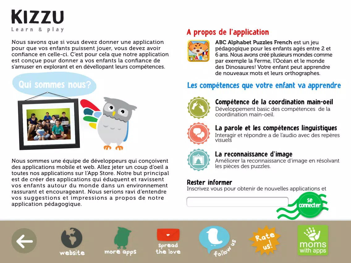 ABC French Alphabet Puzzles for Kids iPad  Screenshots