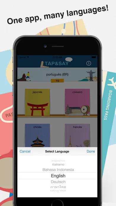 Zrzuty ekranu Tap & Say - Travel Phrasebook