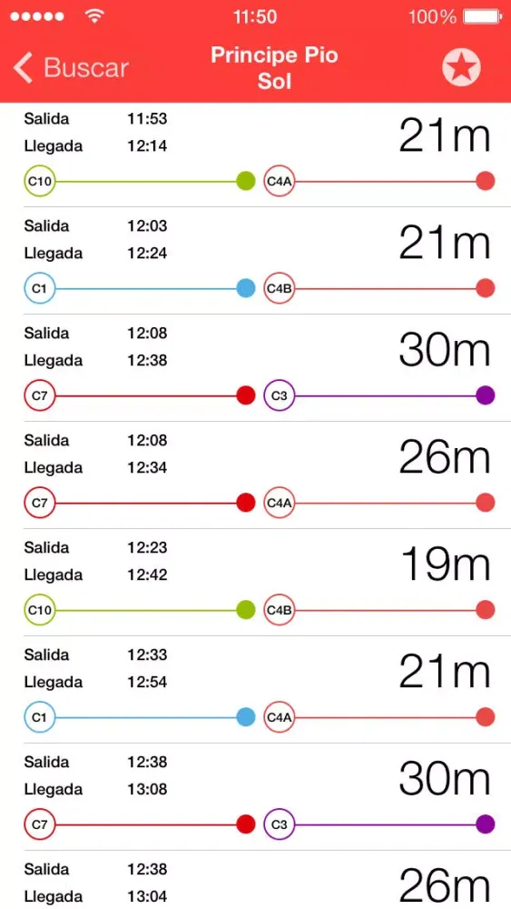 Screenshot di goTrain