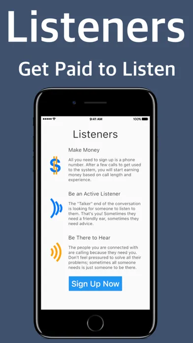 ภาพหน้าจอของ Listeners: Get Paid to Listen