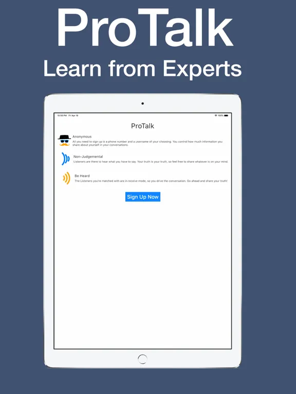 ProTalk: Talk with Experts iPad 应用截图