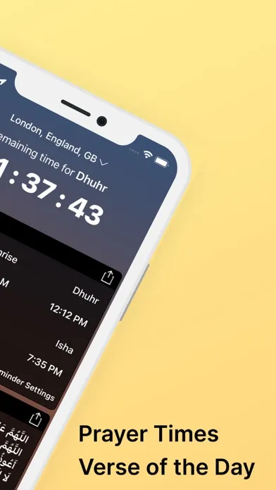 Tangkapan skrin Muslim Time: Quran Athan Qibla