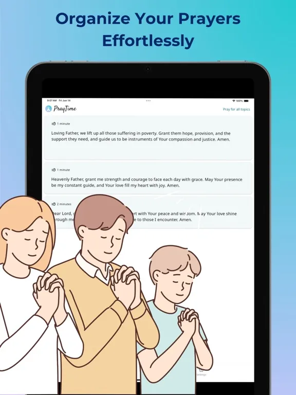 PrayTime - Prayer Manager iPad  Screenshots