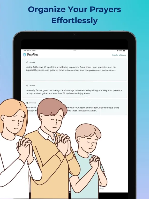 PrayTime - Prayer Manager iPad  Screenshots