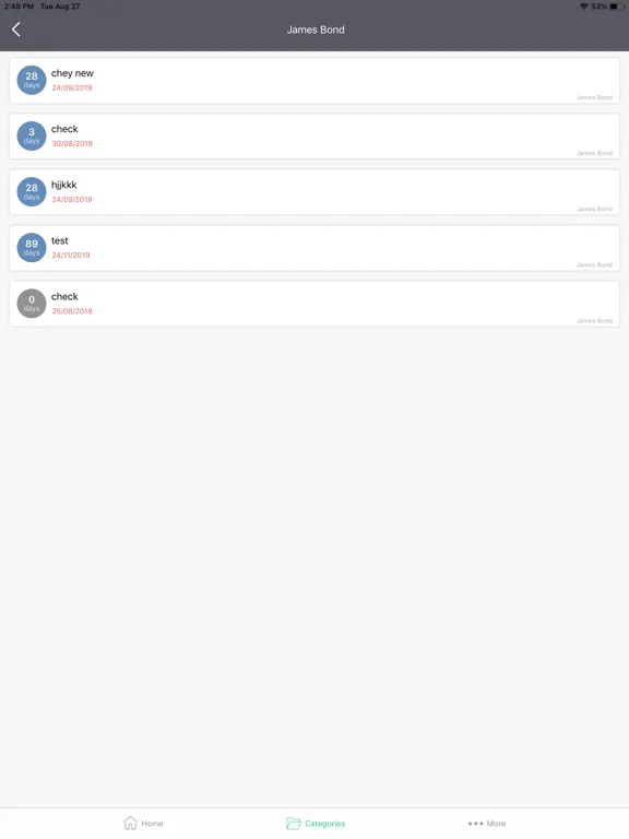 Tangkapan layar Aladdinpro - Expiry Reminders iPad 