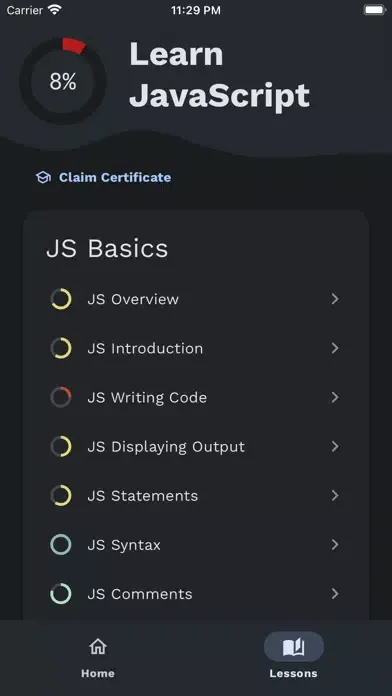 Learn JavaScript w/ Editor スクリーンショット