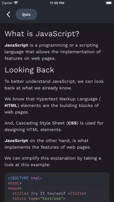 Learn JavaScript w/ Editor スクリーンショット