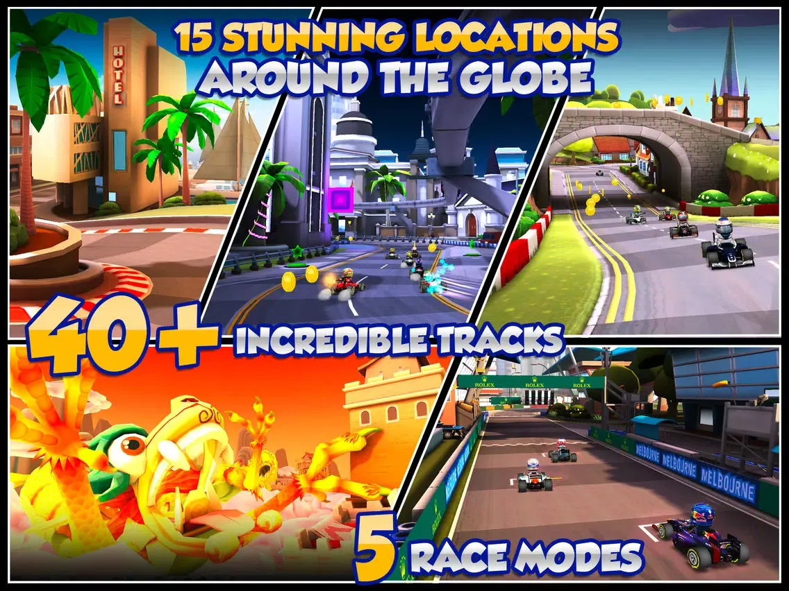 F1 Race Stars™ iPad 스크린샷