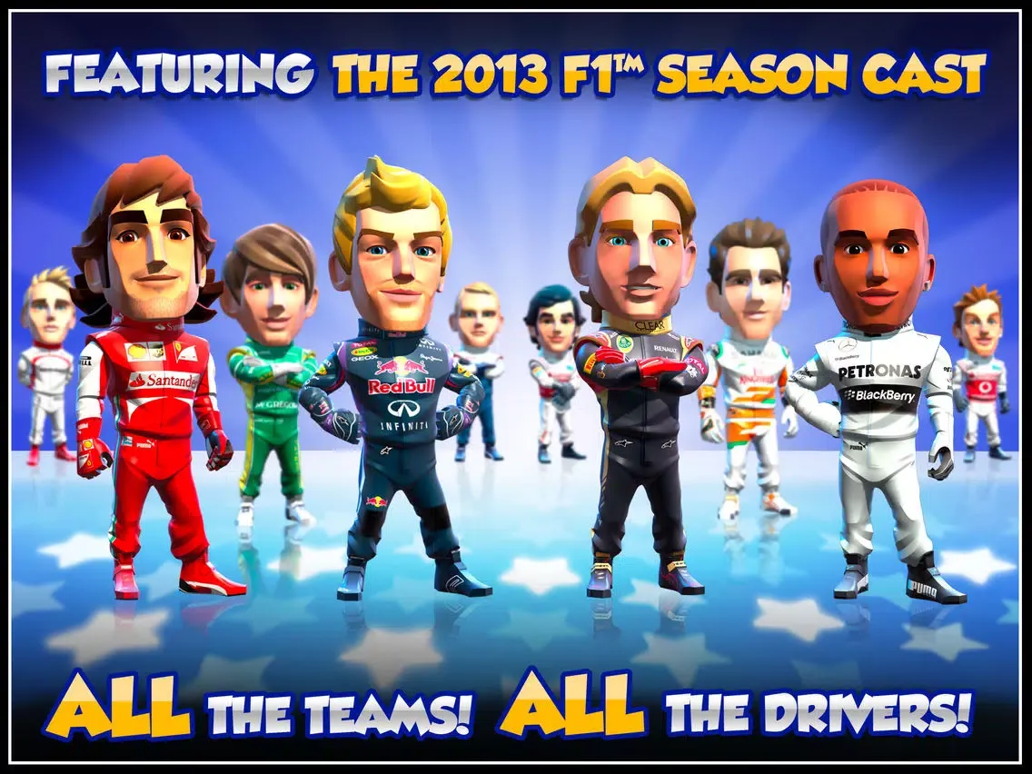 F1 Race Stars™ iPad 스크린샷