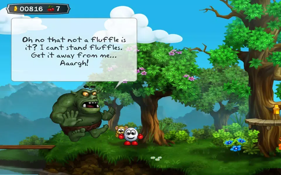 Tangkapan layar Dizzy - Prince of the Yolkfolk