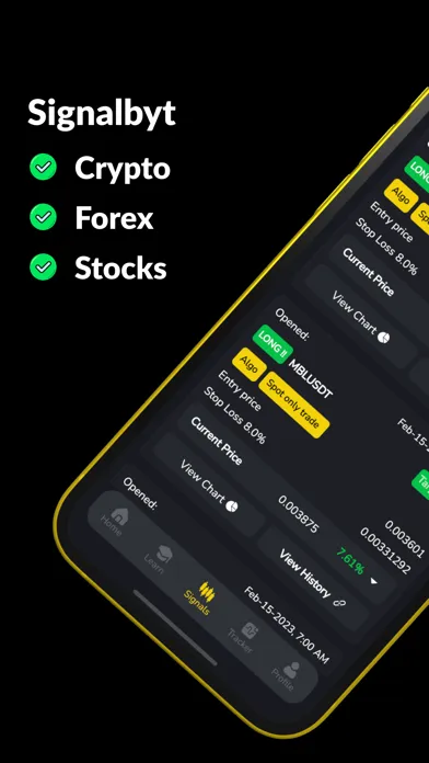 Signalbyt: AI Trading Signals Screenshots