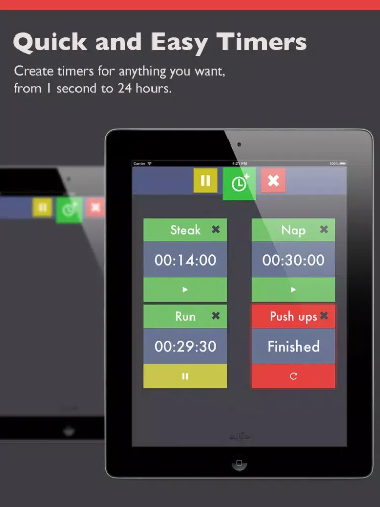 Countdown Clock Lite - Free Multi Timer iPad 스크린샷