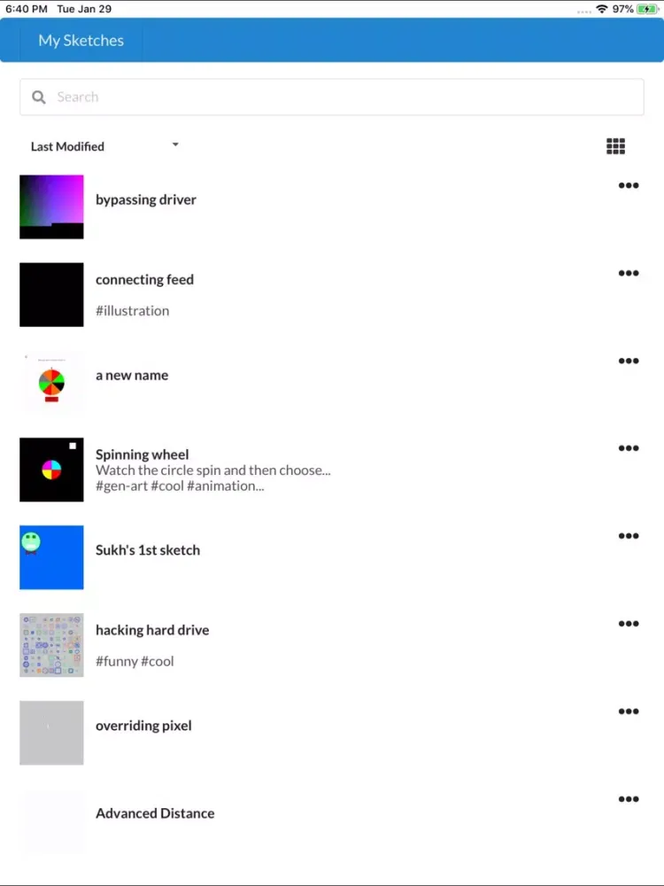 Tangkapan layar Code Naturally iPad