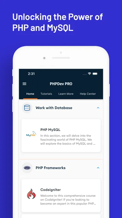 Screenshot di Learn PHP Web Development PRO