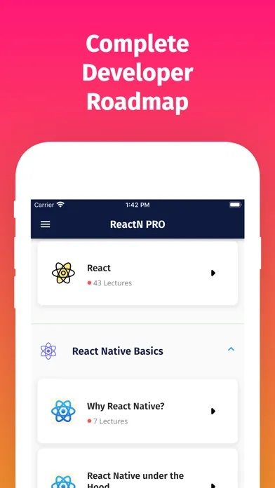 Tangkapan skrin Learn React Native Now Offline