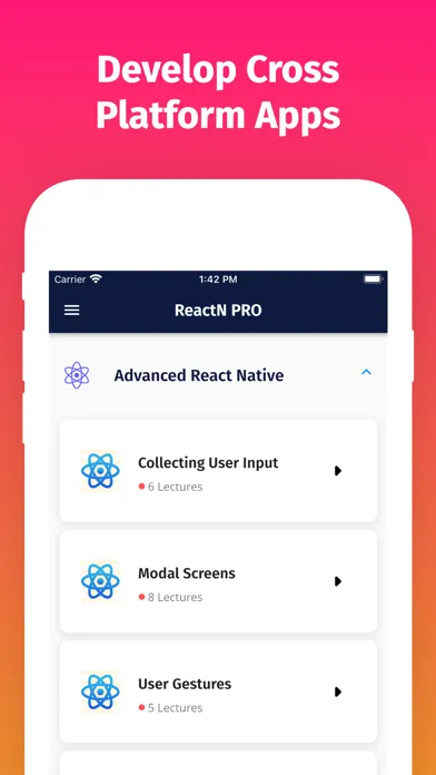 Tangkapan skrin Learn React Native Now Offline