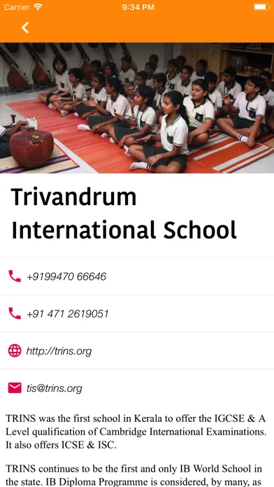Trivandrum Intl. School Screenshots