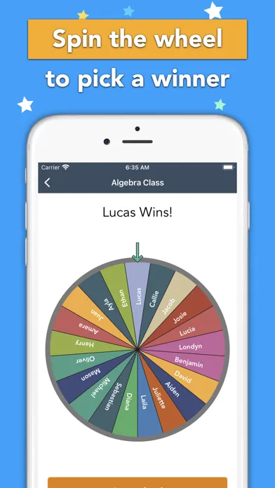 ภาพหน้าจอของ Random Name Picker Tools