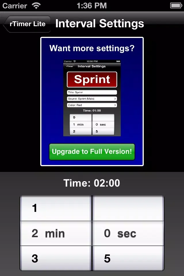 rTimer Lite - Interval Timer for Runners 스크린샷