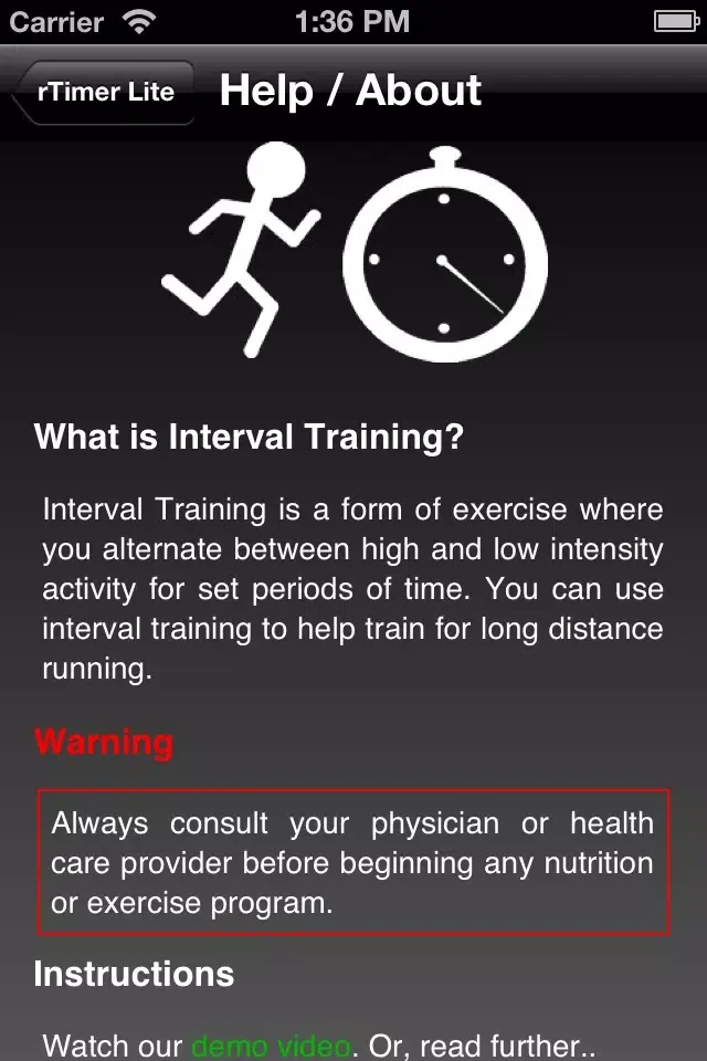 rTimer Lite - Interval Timer for Runners 스크린샷