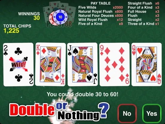 Poker 88 - Deuces Wild iPad  스크린샷