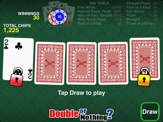 Poker 88 - Deuces Wild iPad  스크린샷