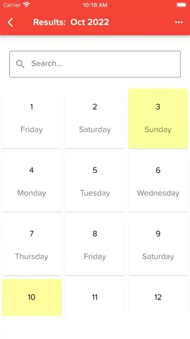 Tangkapan layar 100 Years Calendar