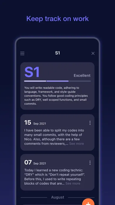 Screenshot di Career Stepper