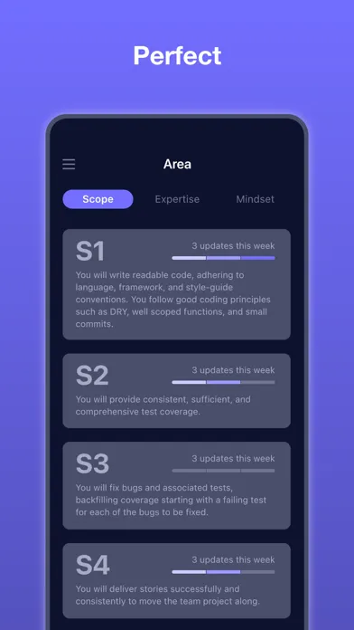 Screenshot di Career Stepper