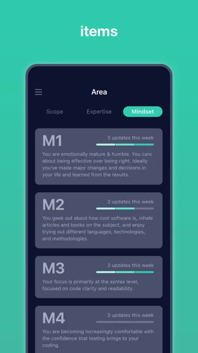 Screenshot di Career Stepper