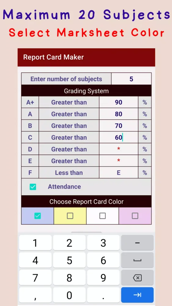 Report Card Maker应用截图