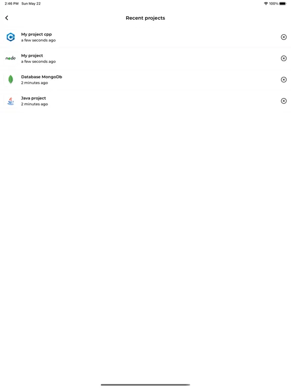 Tangkapan layar Code Runner - Compile IDE Code iPad
