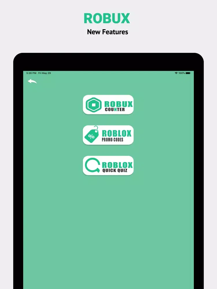 ภาพหน้าจอของ Robux Promo Codes For Roblox iPad 
