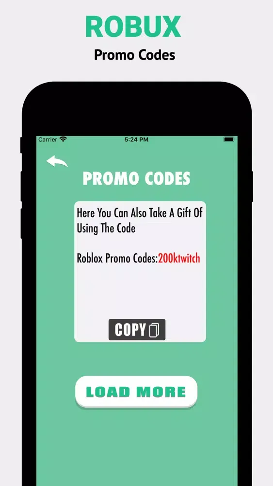 ภาพหน้าจอของ Robux Promo Codes For Roblox
