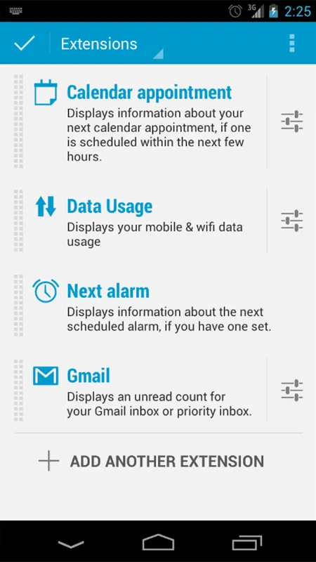 DashClock Data Usage Extension স্ক্রিনশট