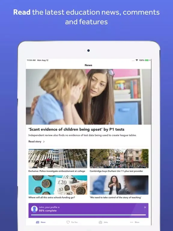 Screenshot di Tes for Teachers iPad 