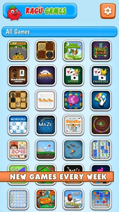 Capturas de tela do Ragù Games