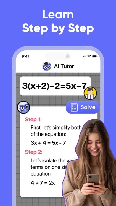 Screenshot di Nerd AI - Tutor & Math Helper