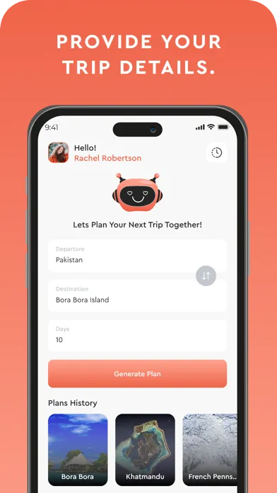 Screenshot di Travel Mate AI