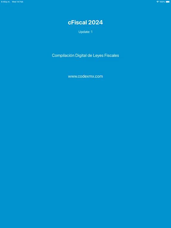 Tangkapan layar cFiscal 2024 iPad