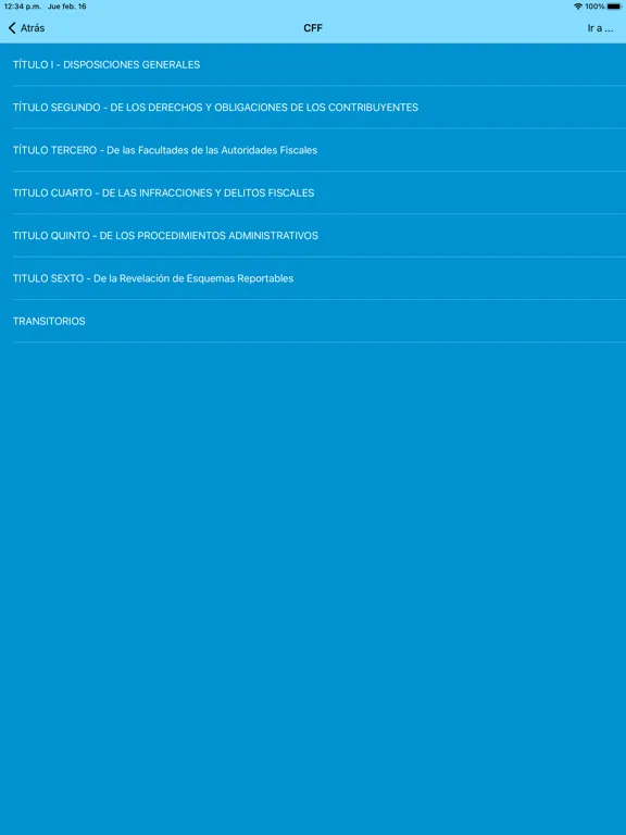 Tangkapan layar cFiscal 2024 iPad