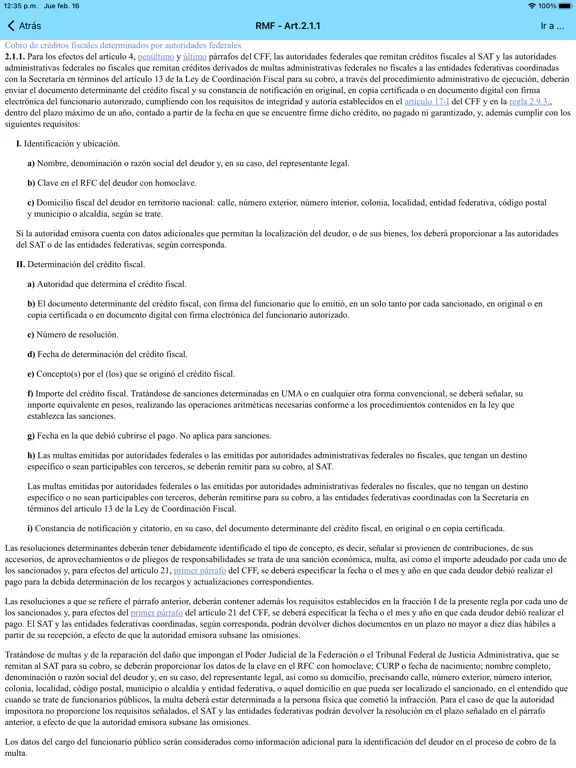 Tangkapan layar cFiscal 2024 iPad