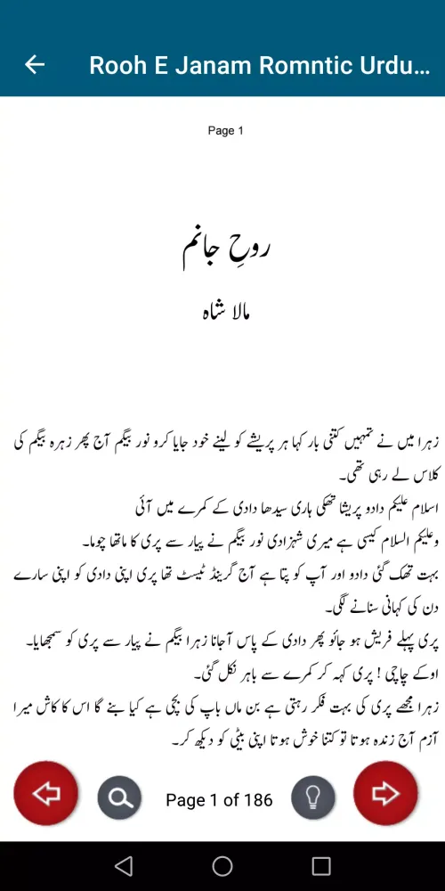 Rooh E Janam Romntic Urdu Novl Screenshots