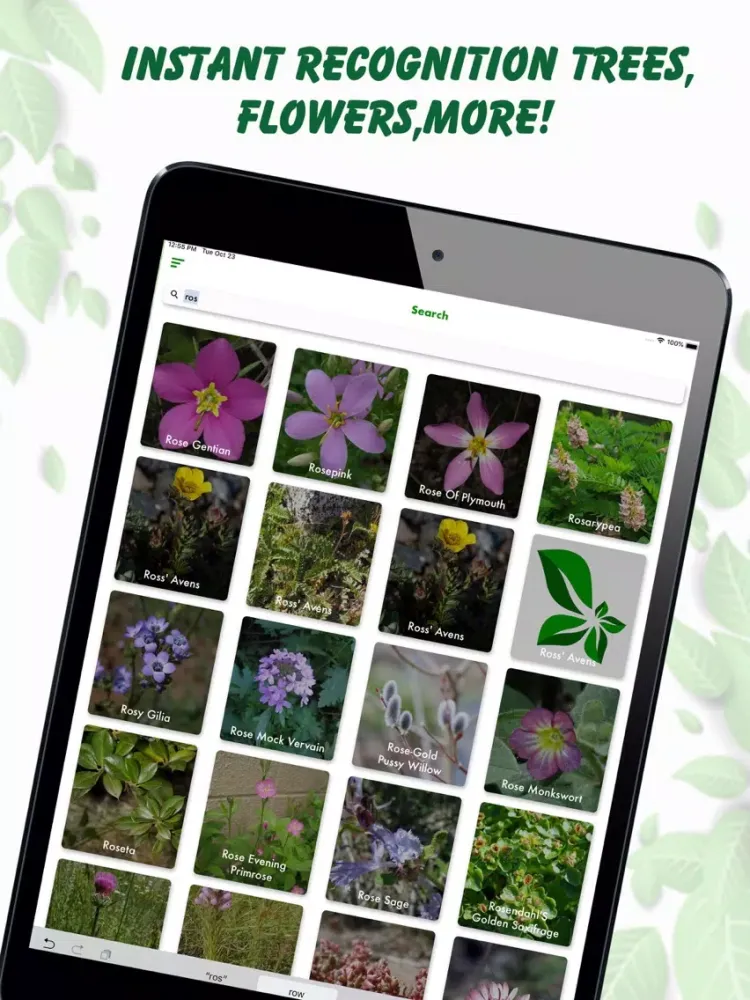 Tangkapan layar Plant Identification Lite iPad