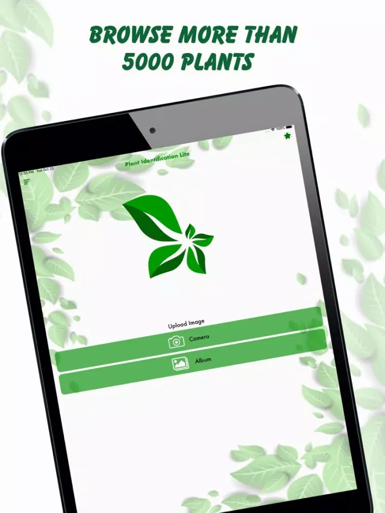 Tangkapan layar Plant Identification Lite iPad