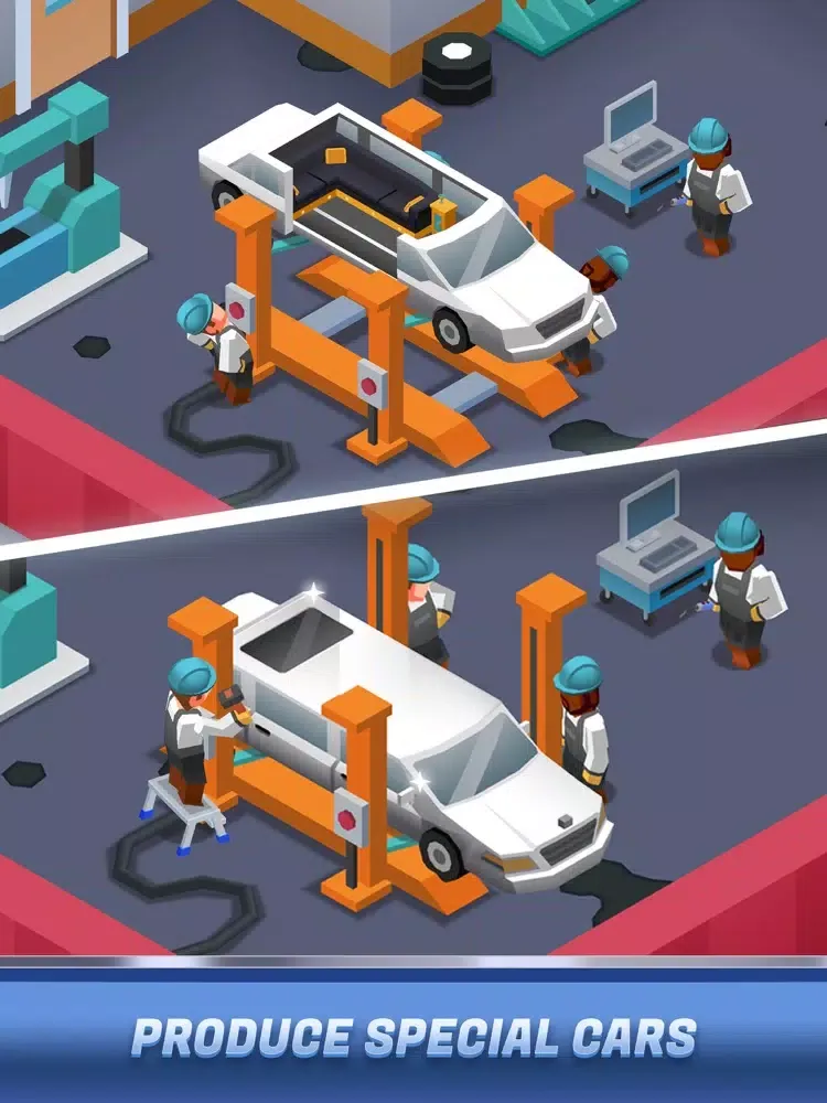 Ảnh chụp màn hình của Idle Car Factory Tycoon iPad 