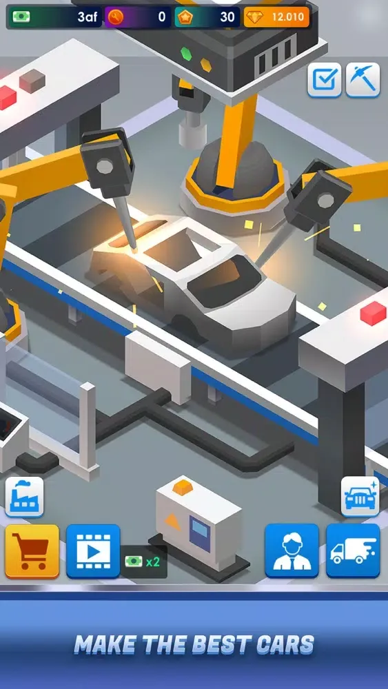 Ảnh chụp màn hình của Idle Car Factory Tycoon