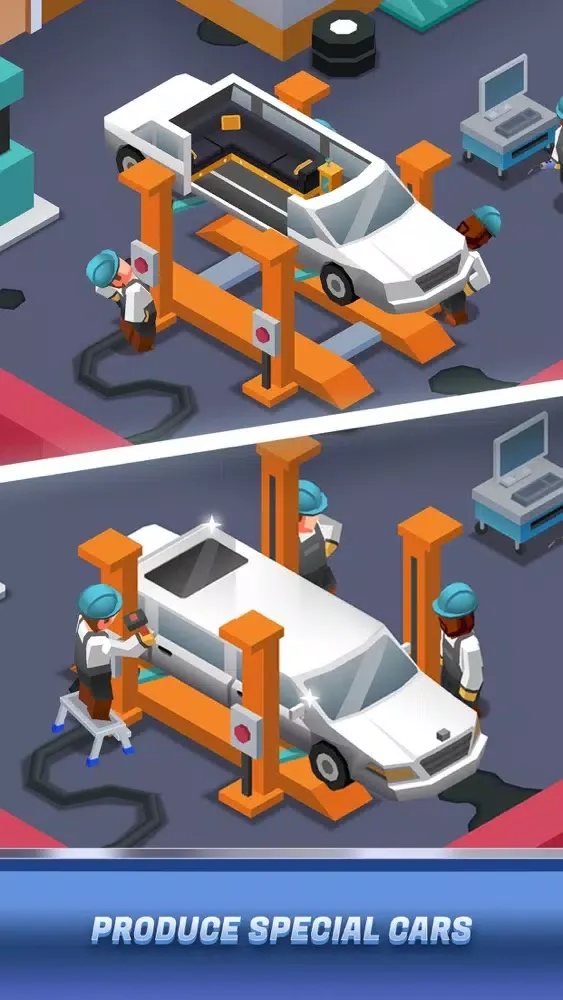 Ảnh chụp màn hình của Idle Car Factory Tycoon