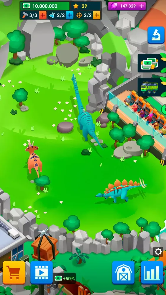 Capturas de pantalla de Dinosaur Park—Jurassic Tycoon