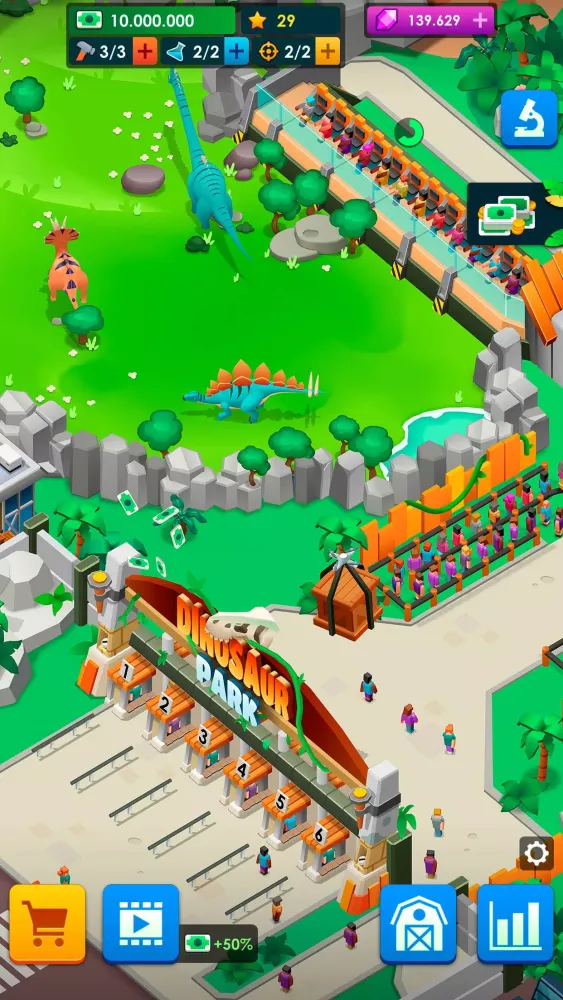 Capturas de pantalla de Dinosaur Park—Jurassic Tycoon